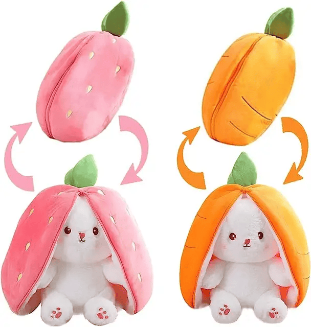 Rabbit in the form of strawberries and carrots 15sm